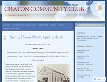Tablet Screenshot of gratoncommunityclub.org